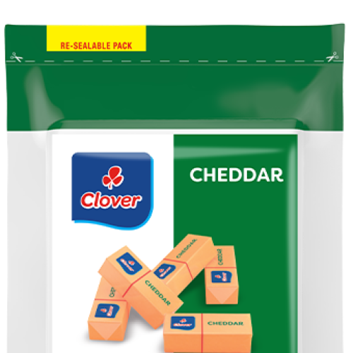  Clover Natural Pre-packed Portions Cheddar – 250g
