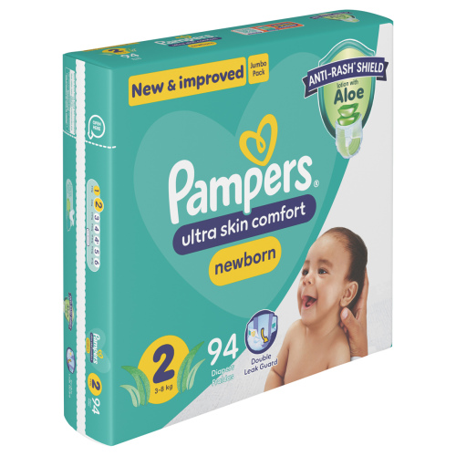 Pampers Active Baby Size 2 Jumbo Pack - 94's