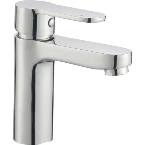 Icon Red Chrome Plated Aquarius II Basin Mixer