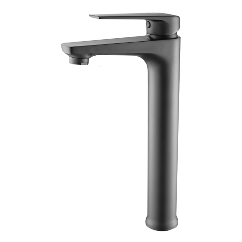 LUNALUX RAISED BASIN MIXER GUN METAL