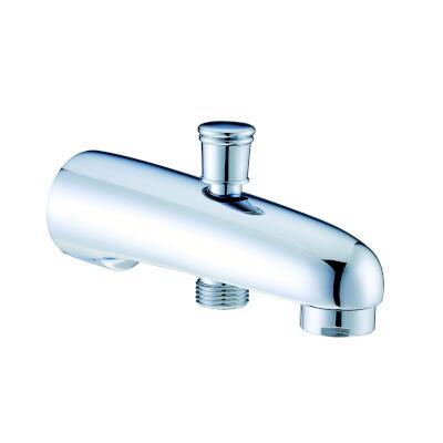 SPOUT BATH RND WITH DIVERTOR CP